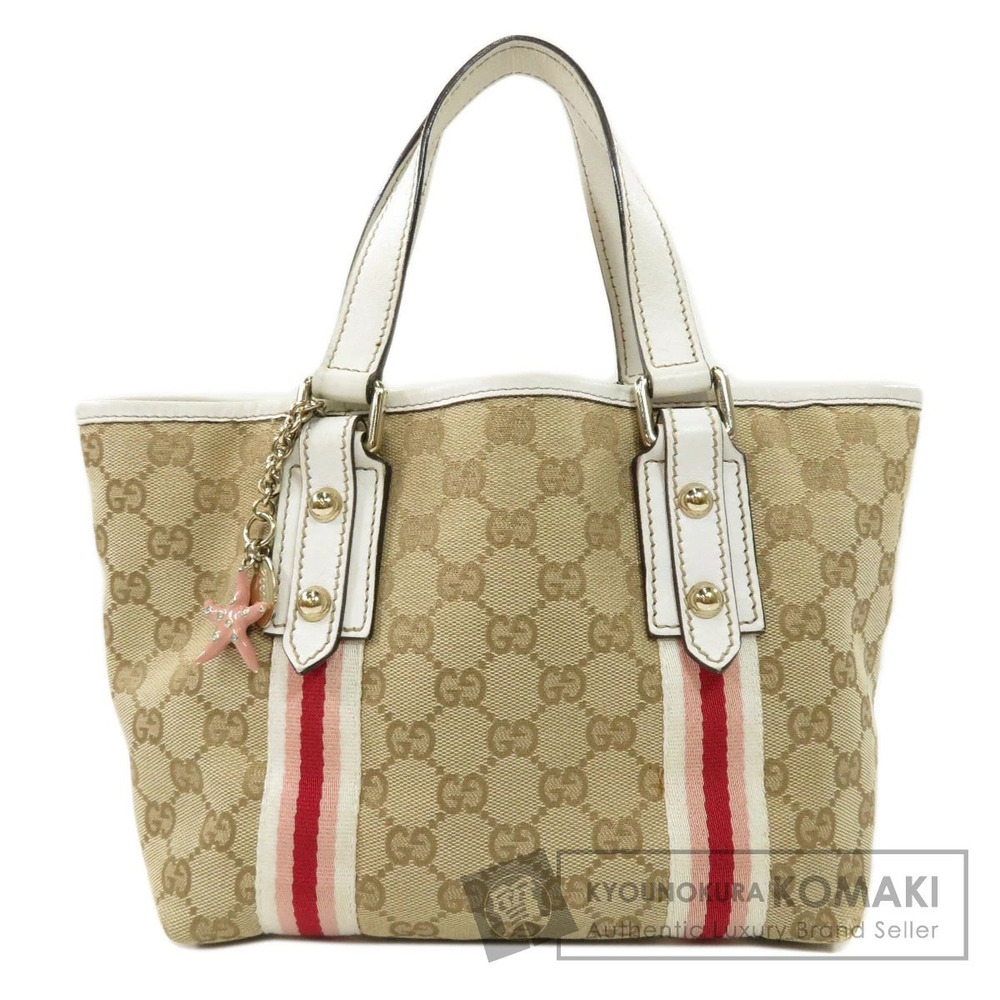Gucci Jolicoeur tote bag beige GG monogram white leather